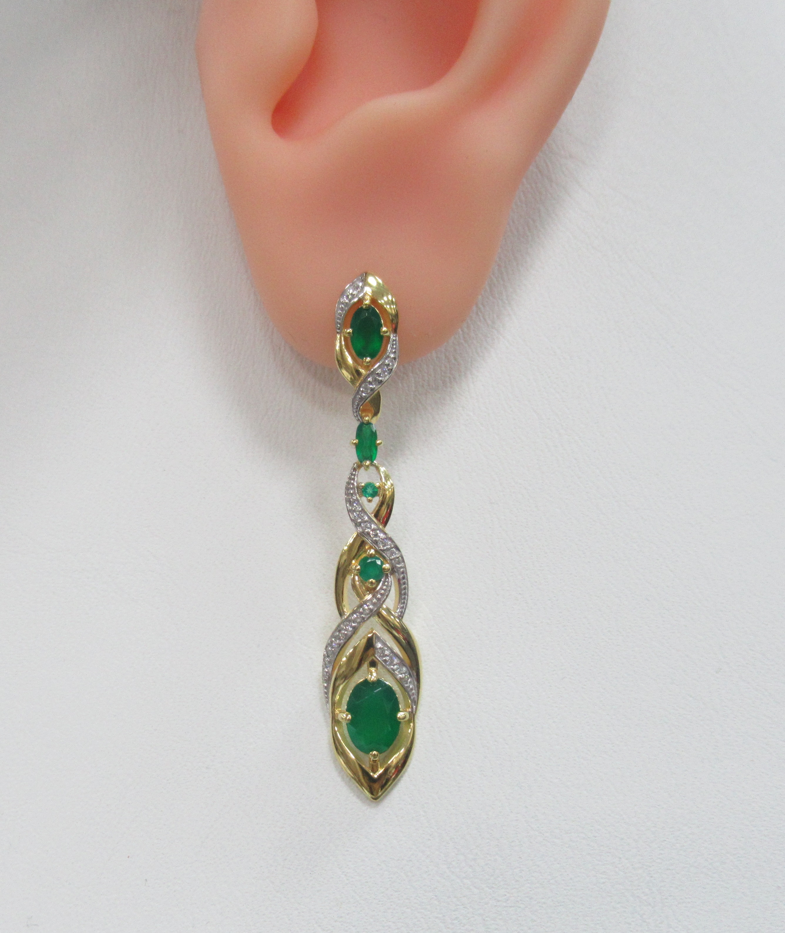 Серебряные серьги с агатами